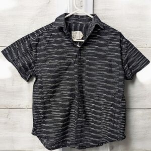 Power Of My People Wayward Fit Cotton Button Down Short Sleeve Shirt